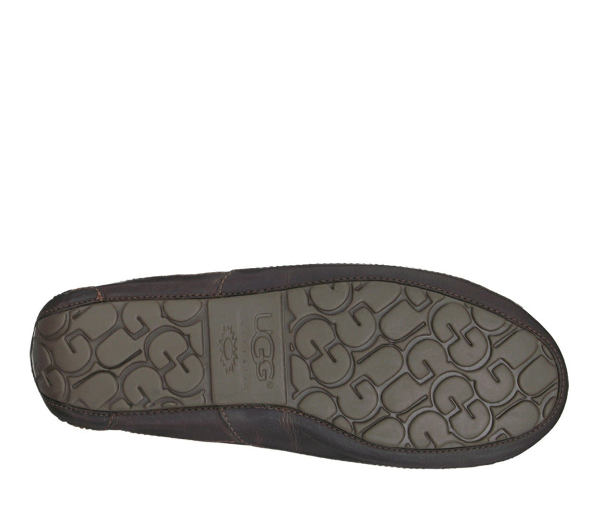 UGG Men's Ascot Leather Slipper - Dark Spice