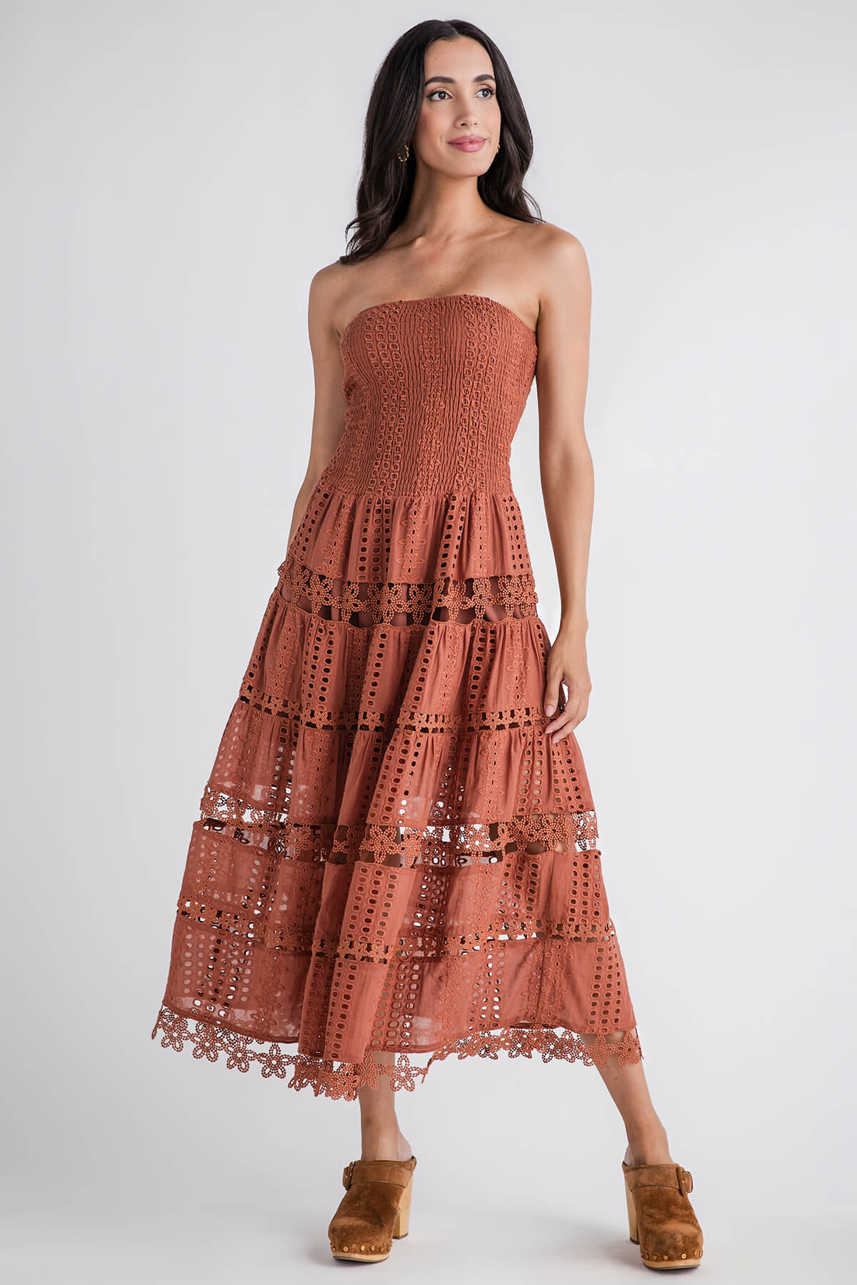 Strut & Bolt Eyelet Lace Tube Dress