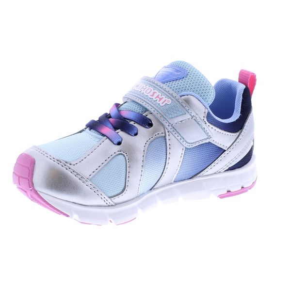 Tsukihoshi KIDS Rainbow Sneaker - Silver/Sky