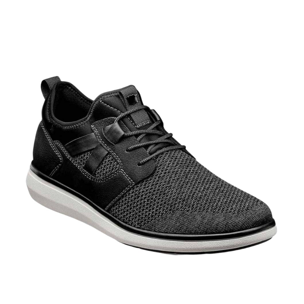 Florsheim Men's Venture Knit Lace Up Sneaker - Black