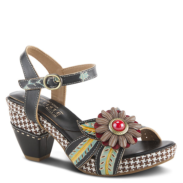 L'Artiste by Spring Step Women's Astarr Sandals - Black Multi