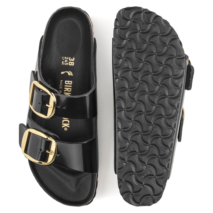 Birkenstock Arizona Big Buckle (Patent Leather) Sandal - High Shine Black