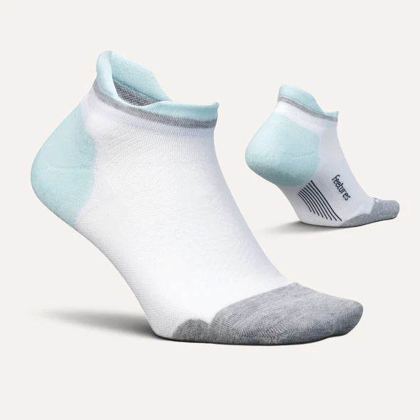 Feetures Women's Elite Max Cushion Sock - White Sky