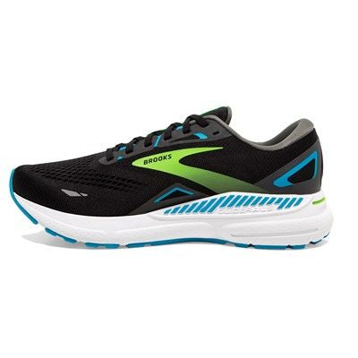 Brooks Men's Adrenaline GTS 23 Sneaker - Black/Hawaiian Ocean/Green