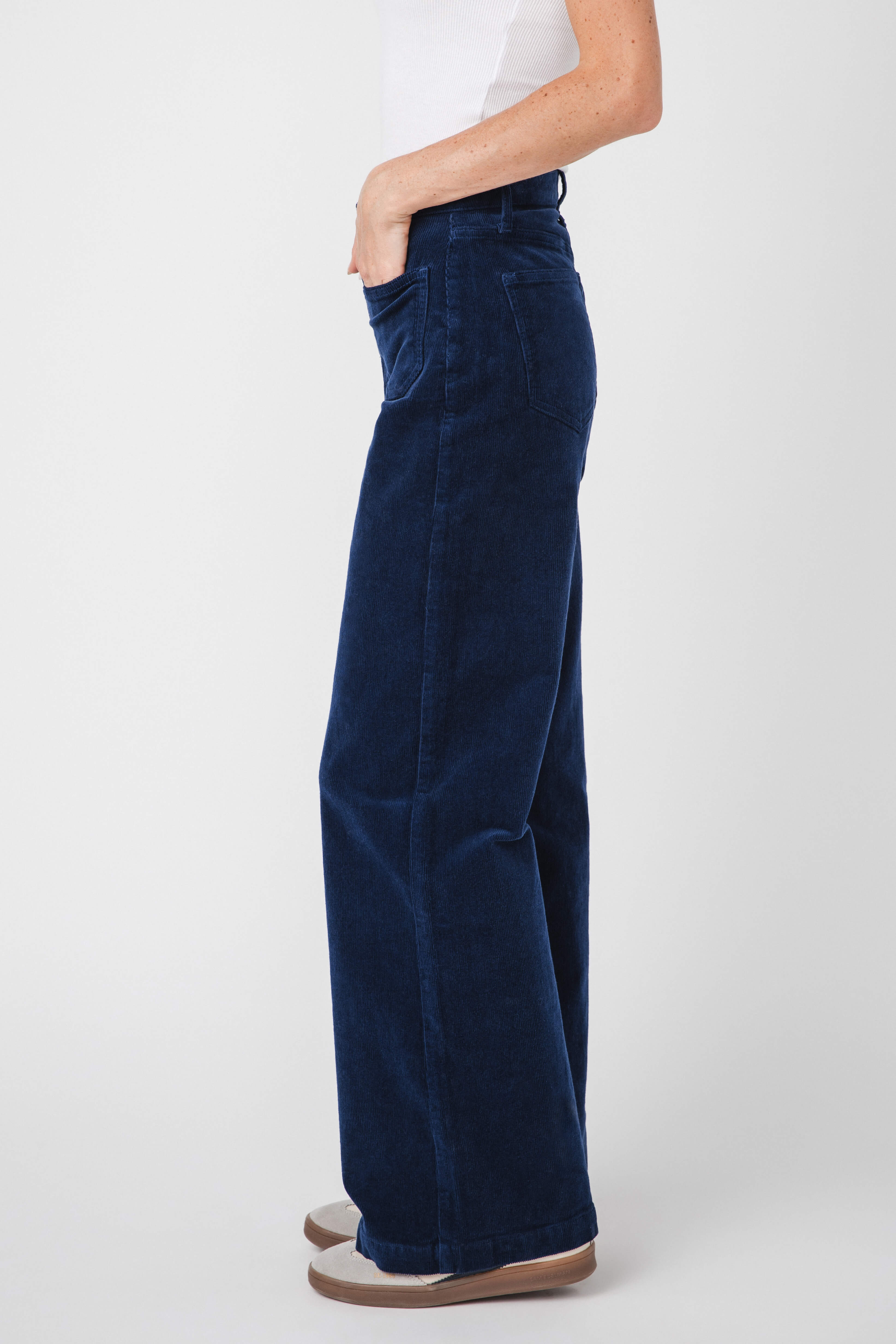 JBD Wide Leg Patch Pocket Corduroy Pants