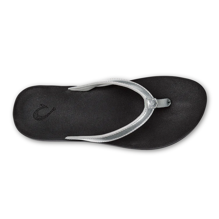 Olukai Women's Puawe Sandal - Silver/Black