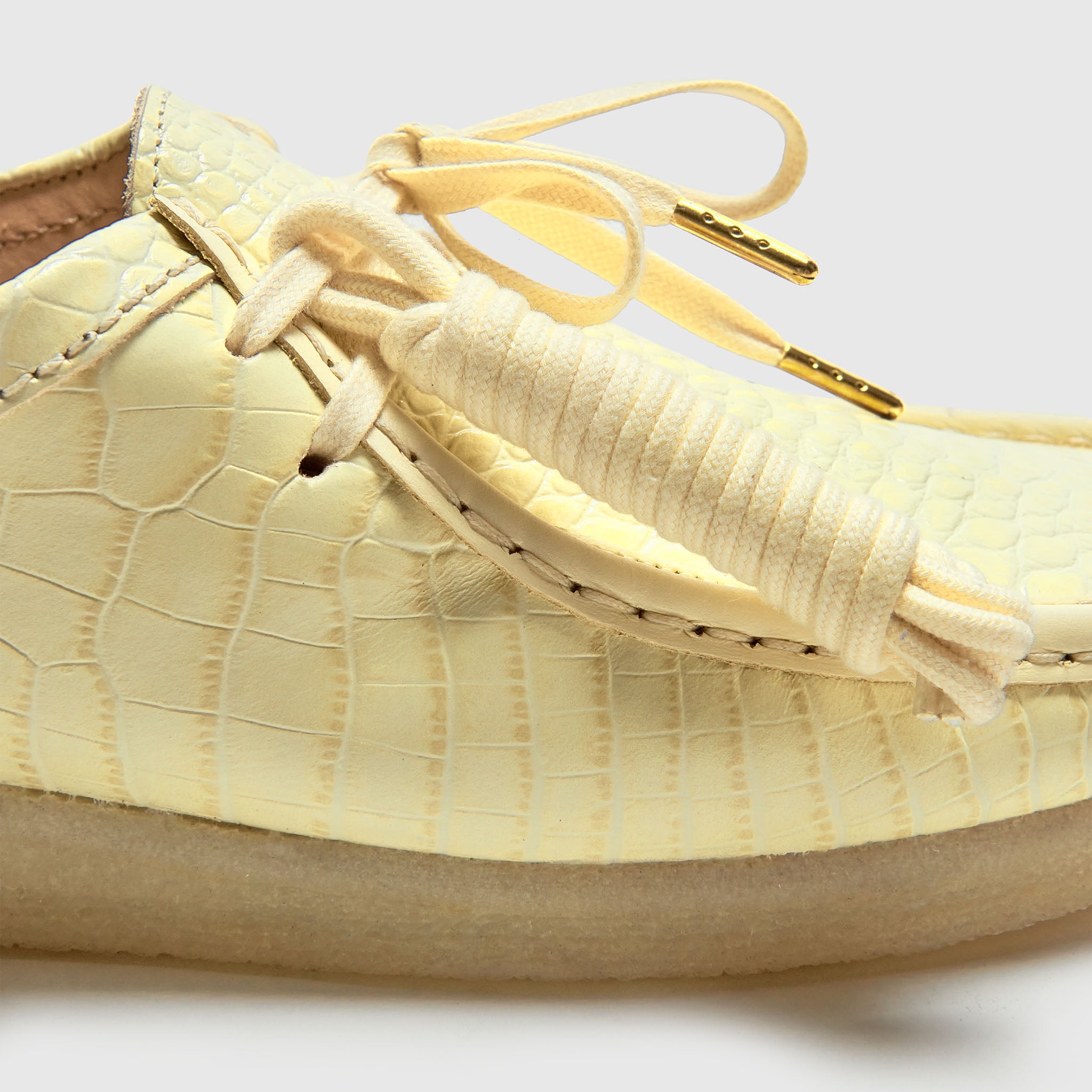 PACKER X CLARKS WALLABEE TAN CROC