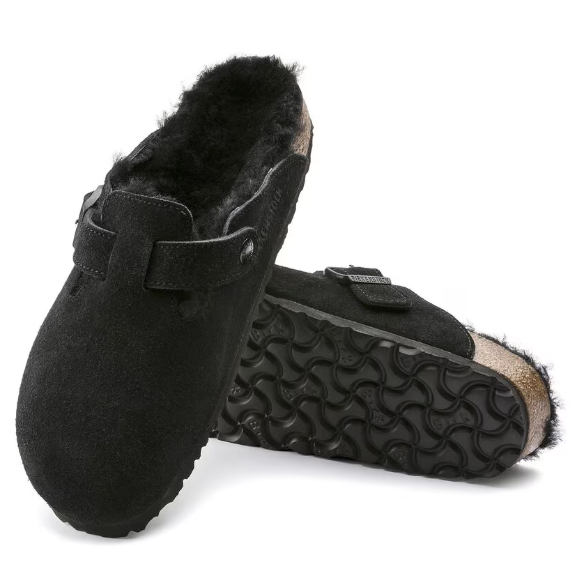 Birkenstock Unisex Boston Shearling Clog - Black