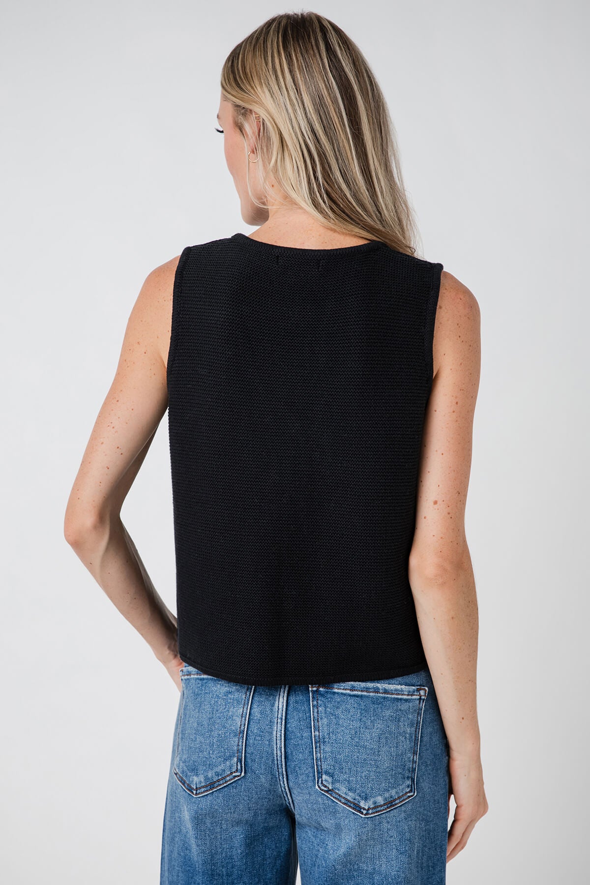 Miou Muse Tied Front Knitted Vest