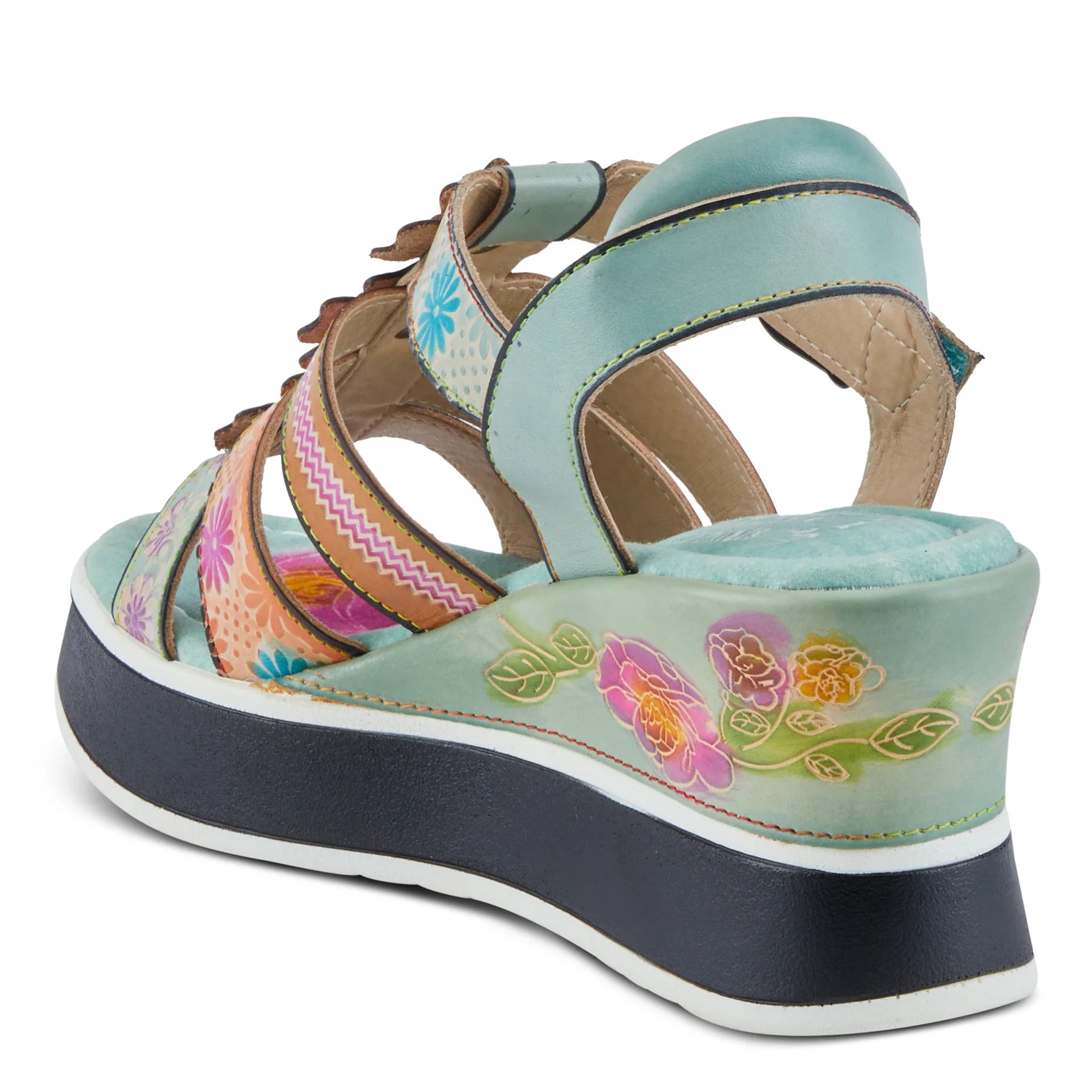 L'Artiste by Spring Step Women's Floralbloom - Mint Green Multi