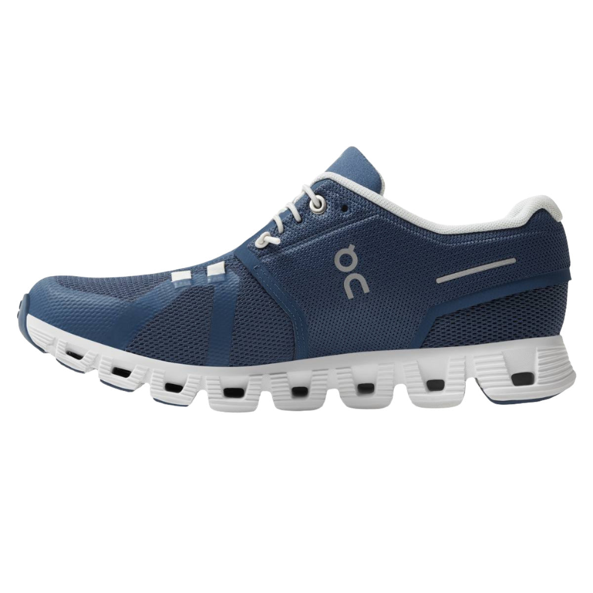 On Running Women's Cloud 5 Sneaker - Denim/White