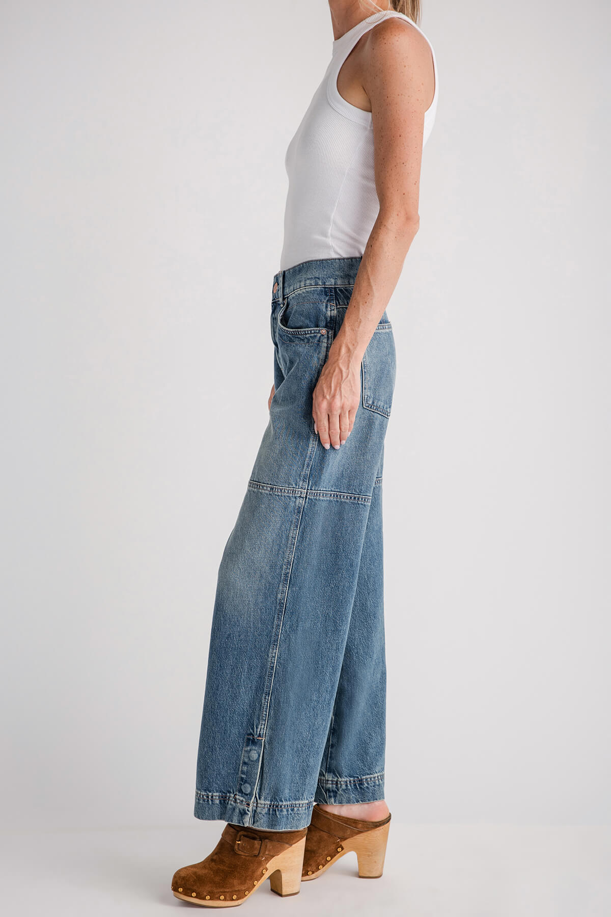 Free People Benji Relaxed Wide Leg Jean