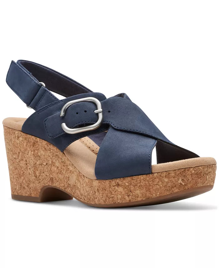 Clarks Women's Giselle Dove Sandals - Navy