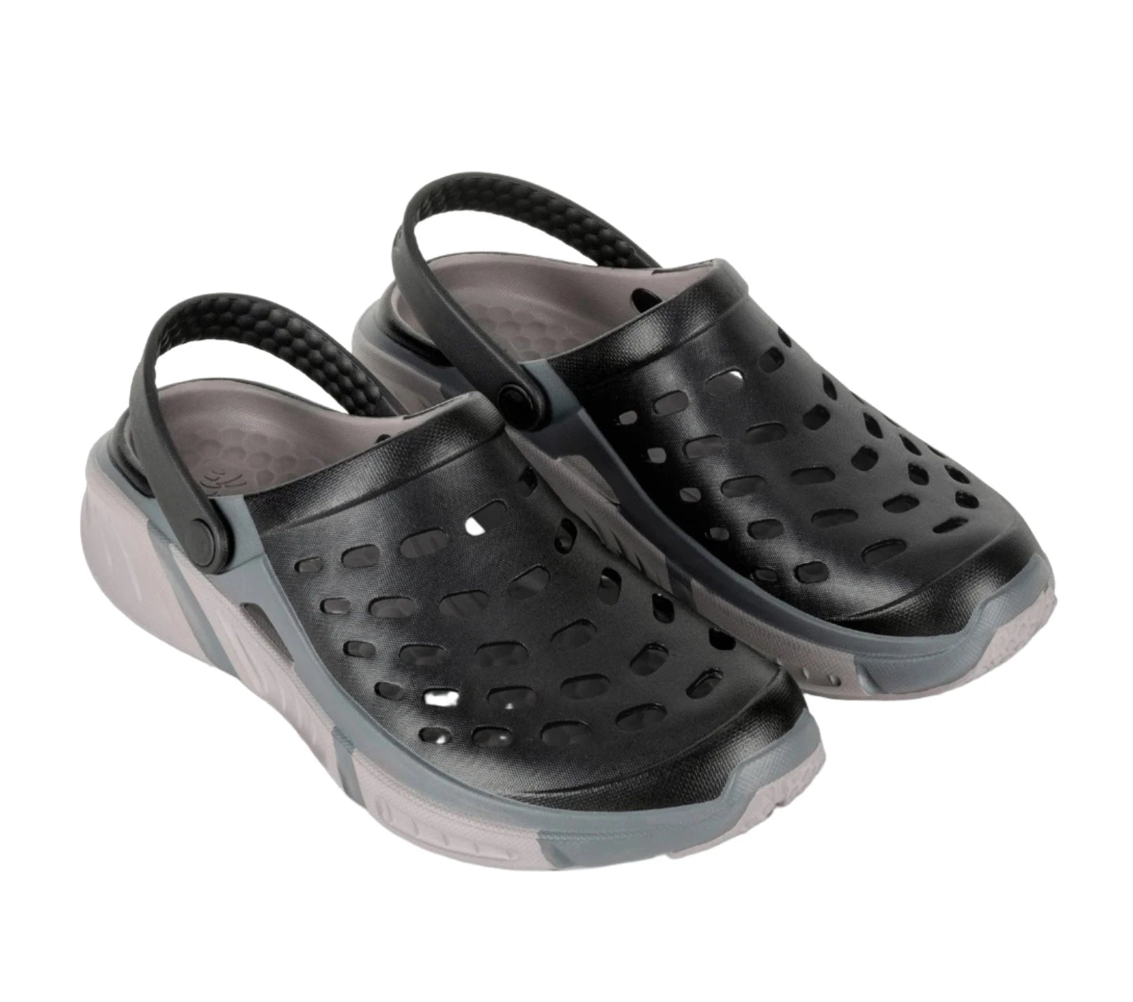 Joybees Men's Trekking Clog - Black/Charcoal