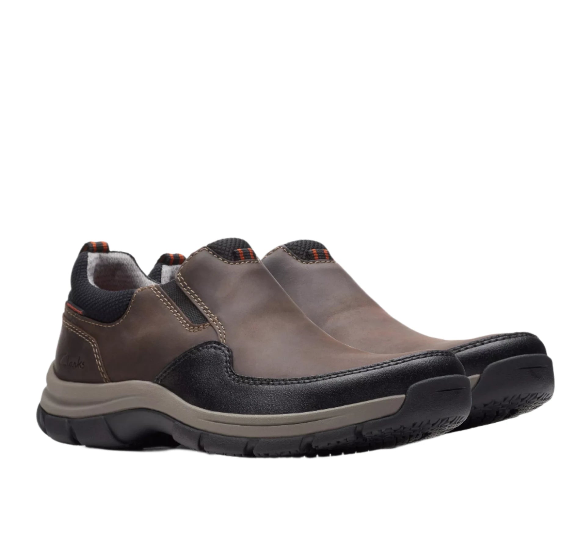 Clarks Men's Walpath Waterproof Step Slip-On - Dark Brown