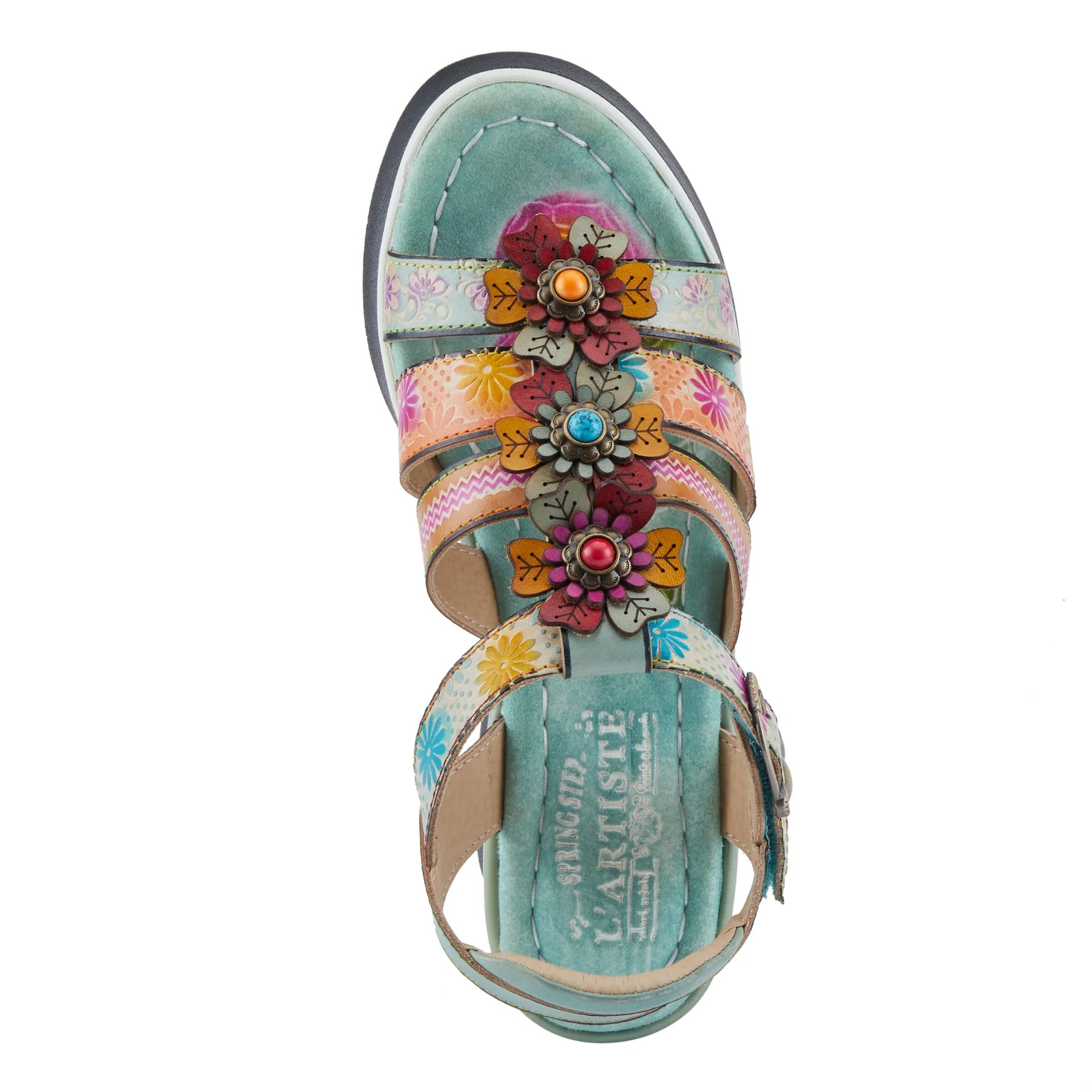 L'Artiste by Spring Step Women's Floralbloom - Mint Green Multi