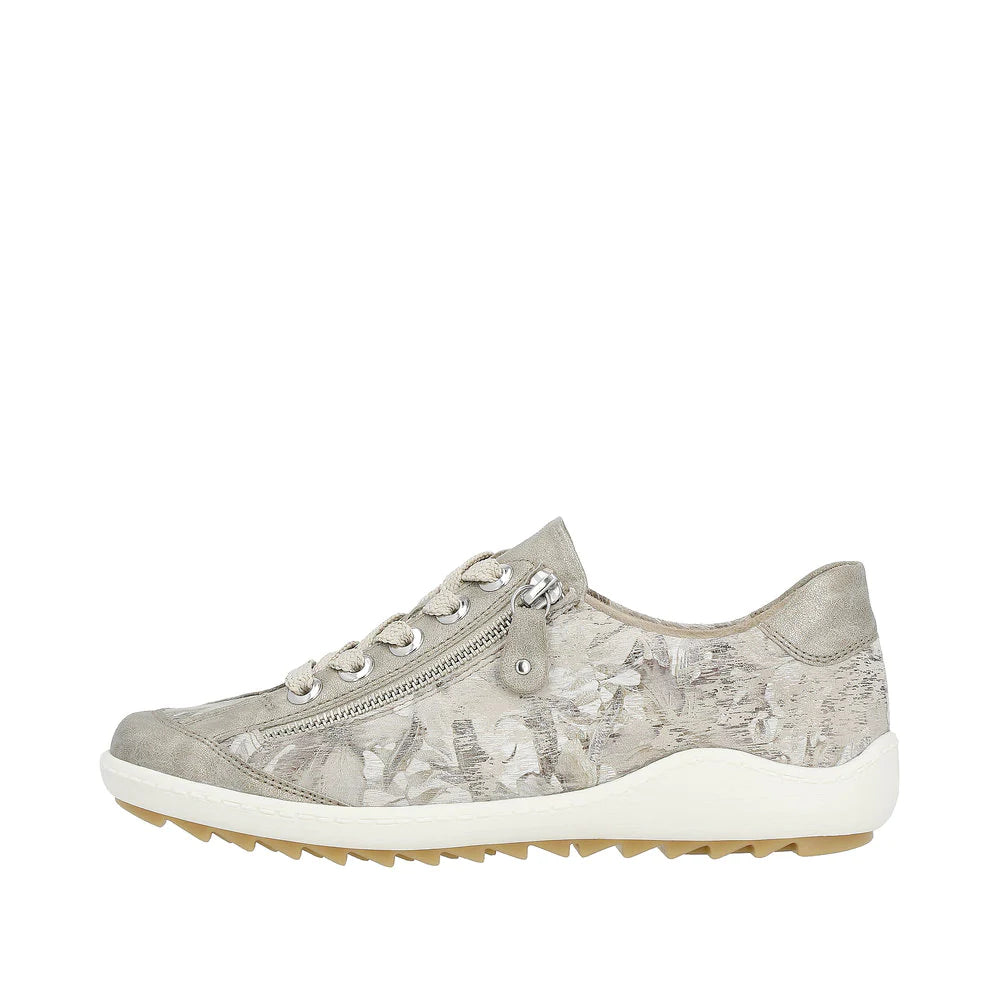 Remonte by Rieker Women's Liv Sneakers - Pearle/Beige Metallic