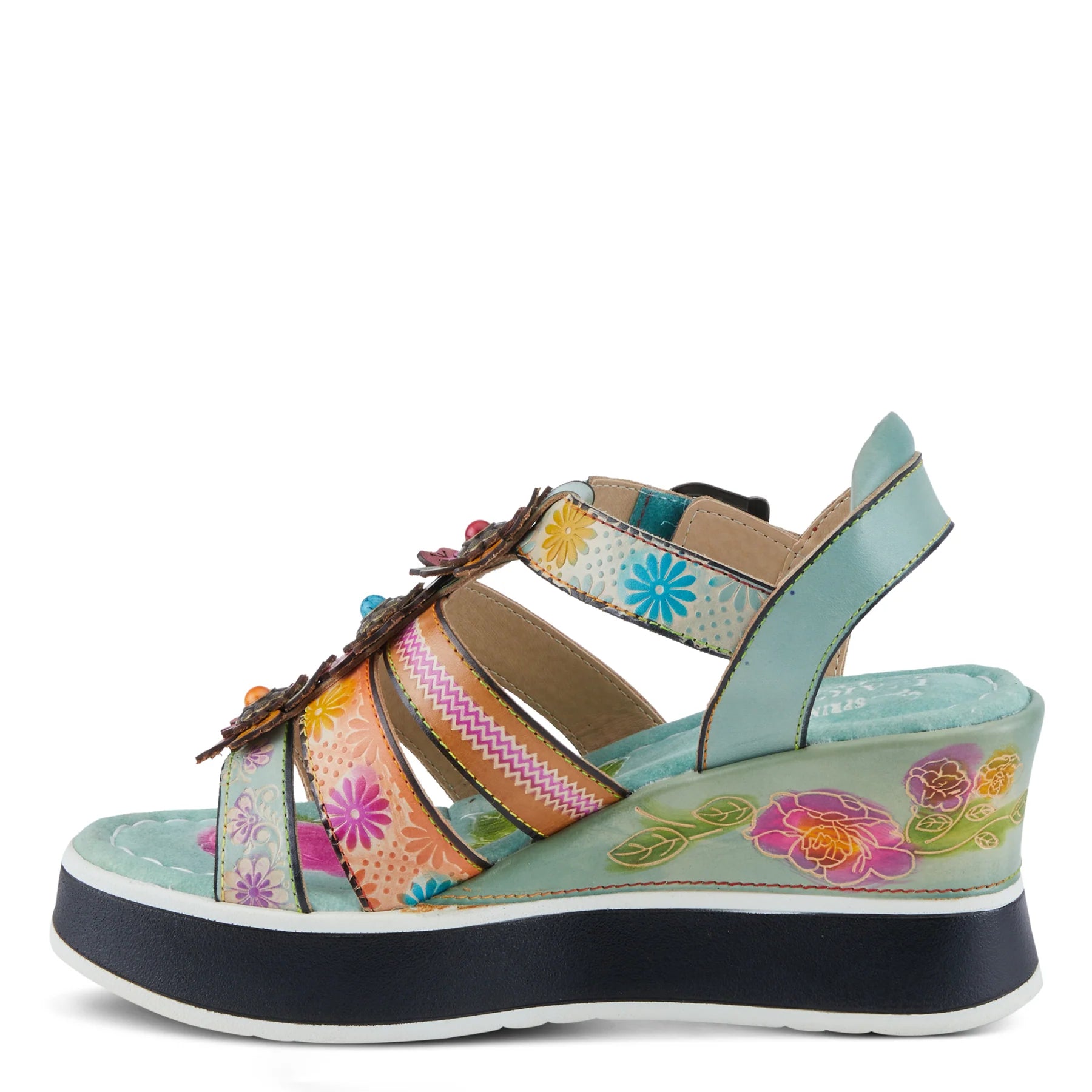 L'Artiste by Spring Step Women's Floralbloom - Mint Green Multi