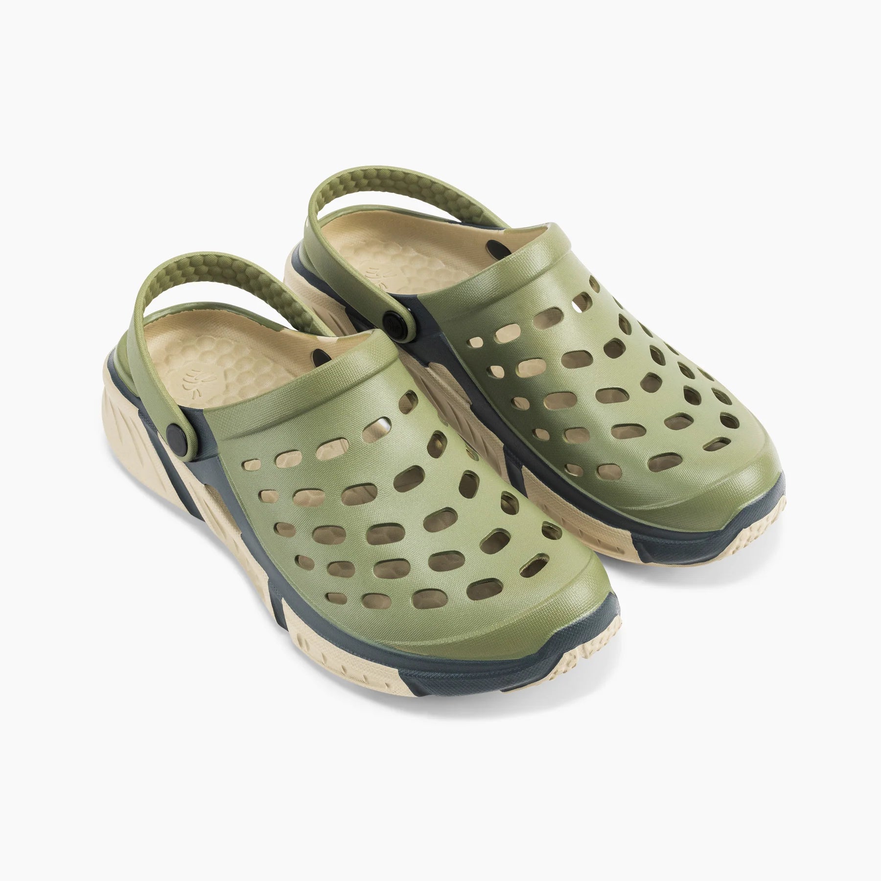 Joybees Men's Trekking Clog - Dusty Olive/Charcoal