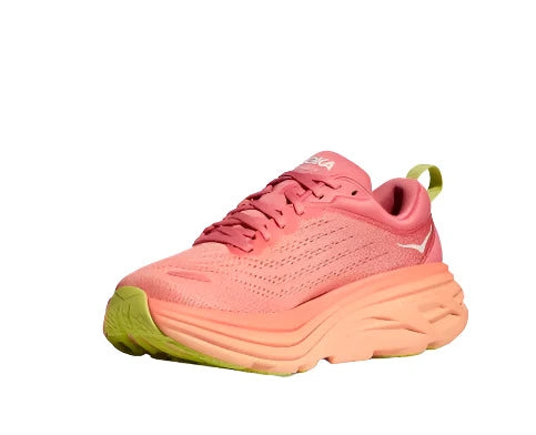 Hoka Women's Bondi 8 Running Sneakers - Coral/Papaya