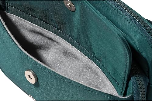 Bagggalini Women's Modern Double Zip Handbag - Emerald Twill