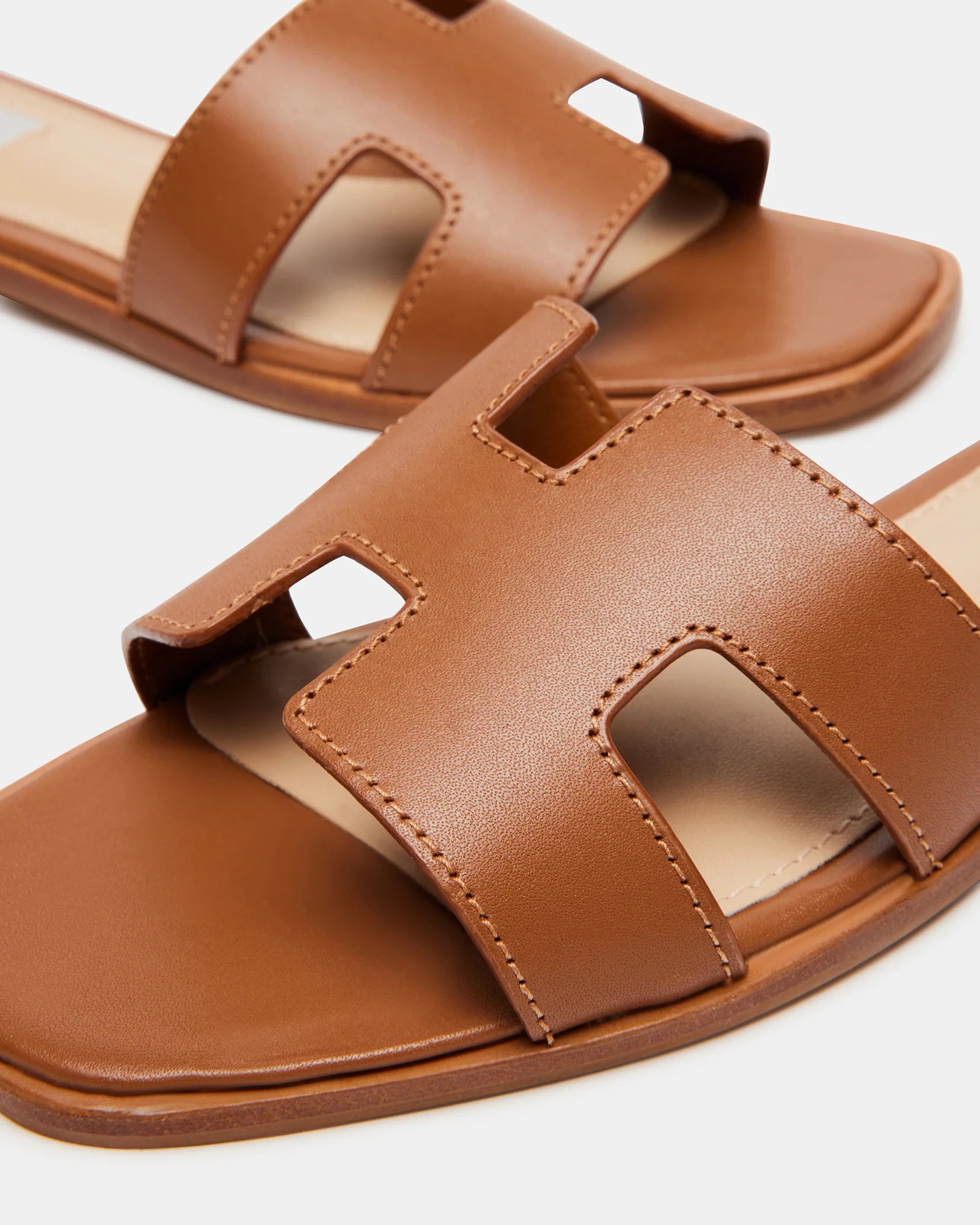 Women's Hadyn Leather Sandals - Cognac