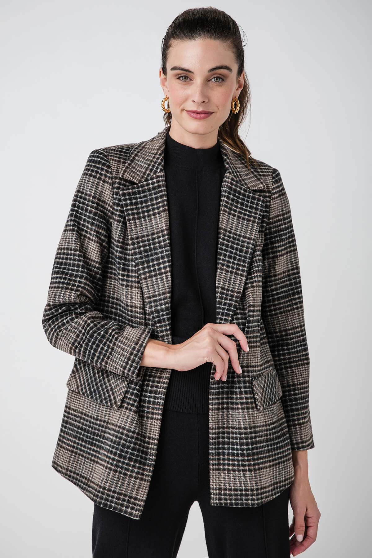 Z Supply Kingston Relaxed Plaid Blazer