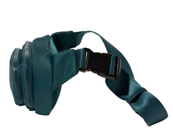 Baggallini Women's On The Go Belt Bag - Emerald Twill