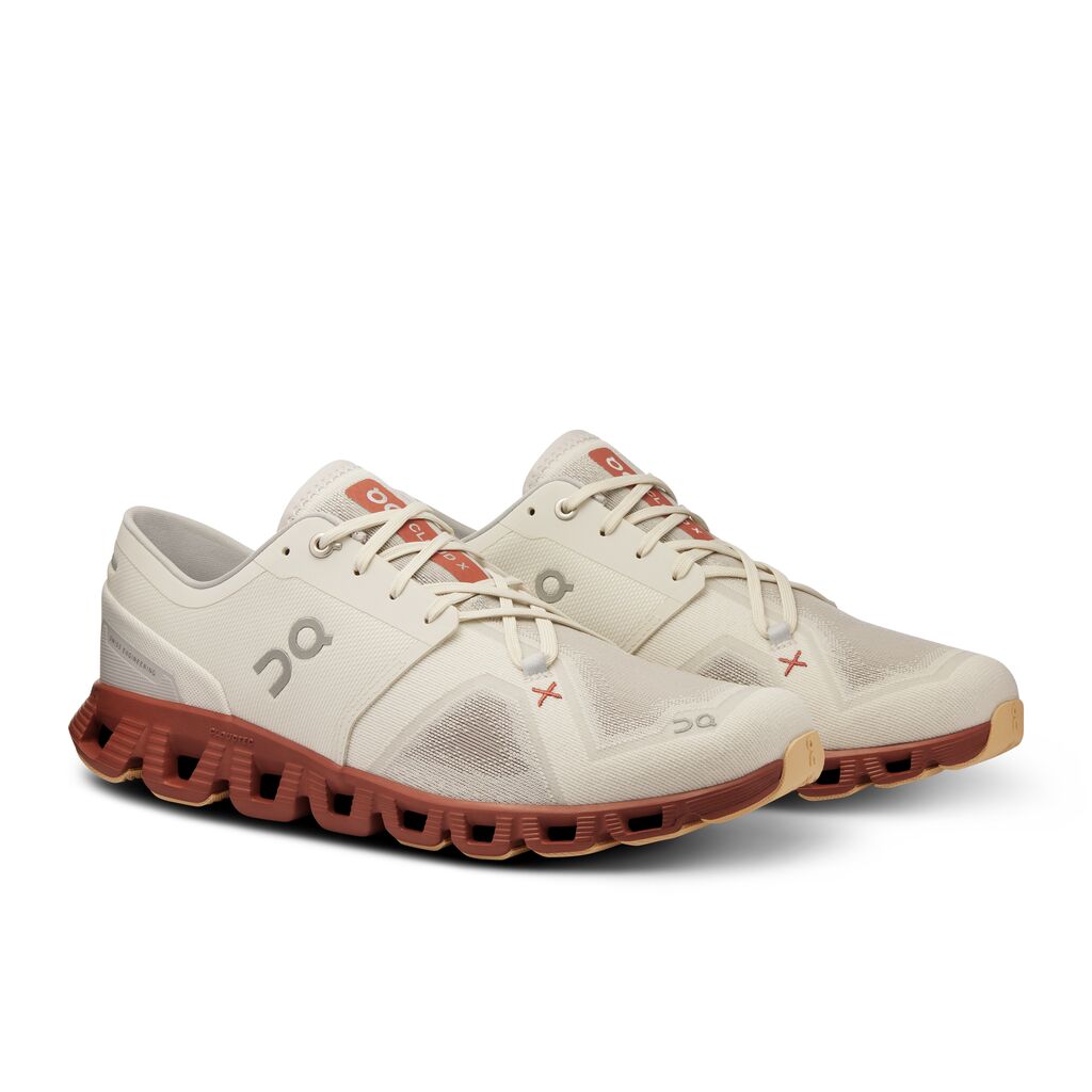 On Running Men's Cloud X 3 - Ice/Auburn