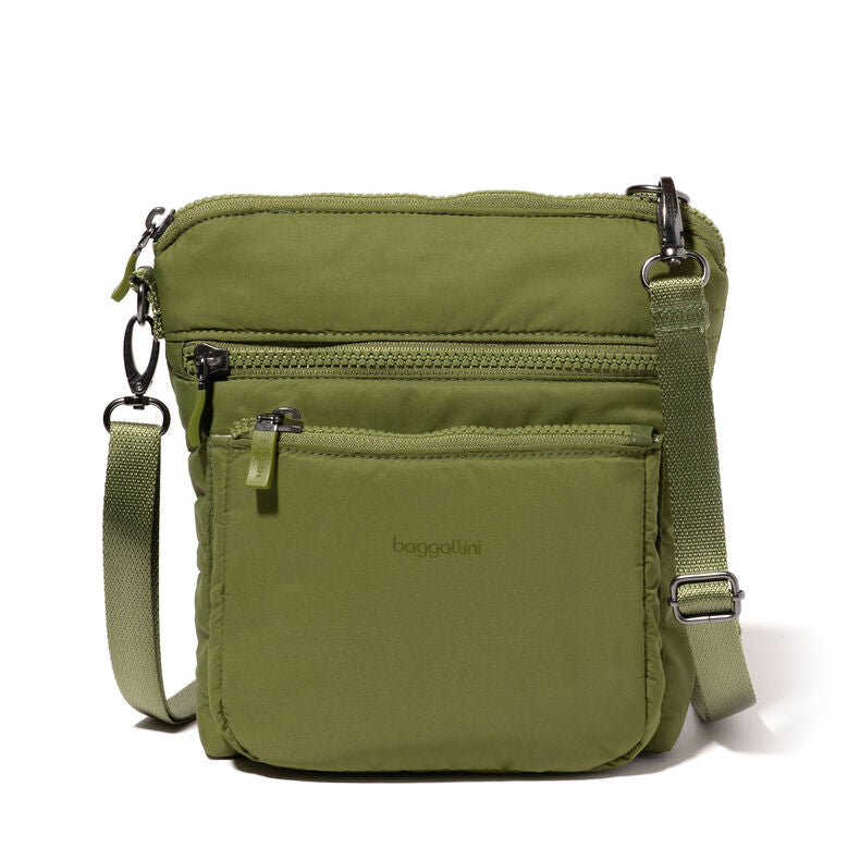 Baggallini Modern Pocket Crossbody - Sage Puff