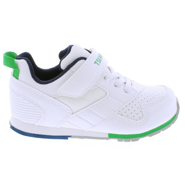 Tsukihoshi Child Racer (Sizes 7 - 13) - White/Green