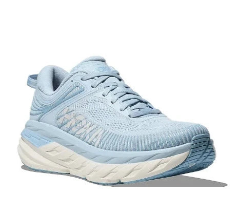 HOKA Women's Bondi 7 Sneaker - Ice Water/White