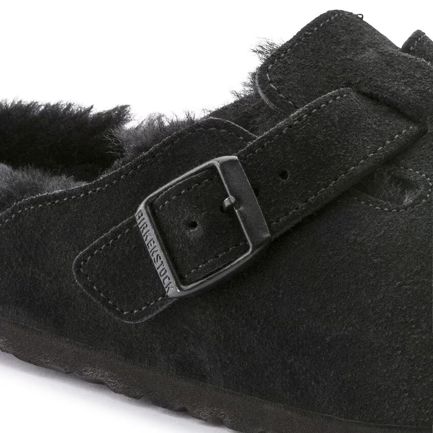 Birkenstock Unisex Boston Shearling Clog - Black